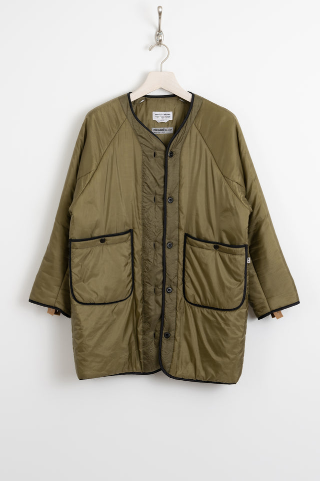 ENDS and MEANS, Enzyme Treated Cotton Canvas Journalist Coat Beige, Size M