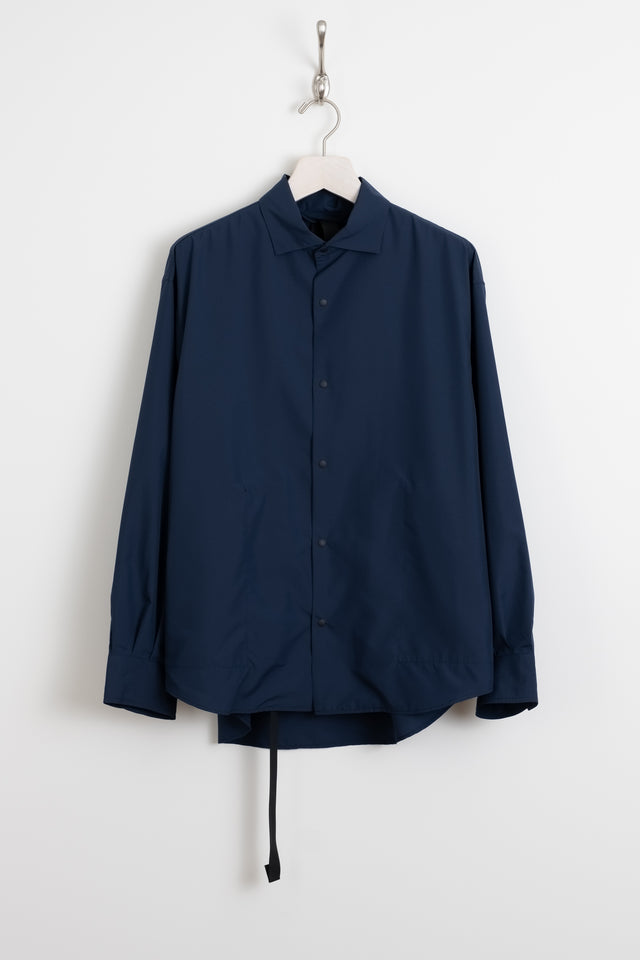 meanswhile Japan SS24 men's collection feather smooth snap shirt navy Calculus online shop Canada