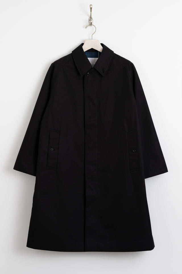 nanamica Japan FW24 men's collection GORE-TEX Balmacaan Coat Black Perfect Circle men's seasonal & consignment fashion shop