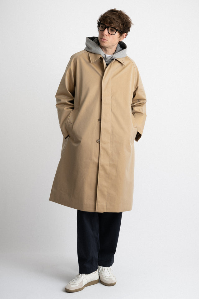 nanamica Japan FW24 men's collection GORE-TEX Balamcaan Coat Khaki Perfect Circle men's seasonal & consignment fashion shop