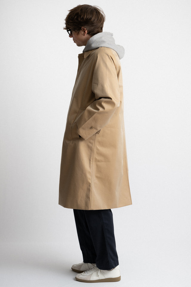 nanamica Japan FW24 men's collection GORE-TEX Balamcaan Coat Khaki Perfect Circle men's seasonal & consignment fashion shop