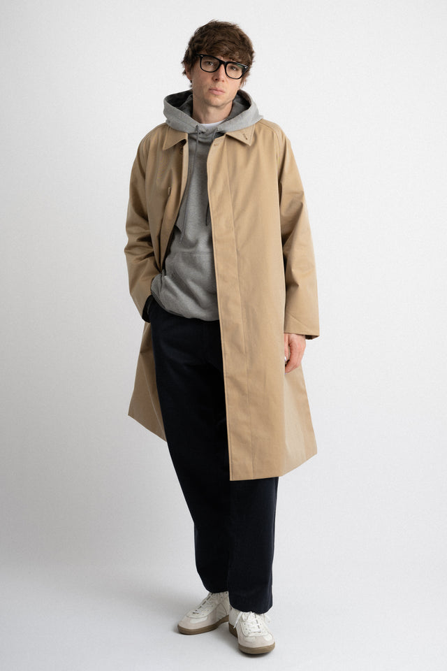 nanamica Japan FW24 men's collection GORE-TEX Balamcaan Coat Khaki Perfect Circle men's seasonal & consignment fashion shop