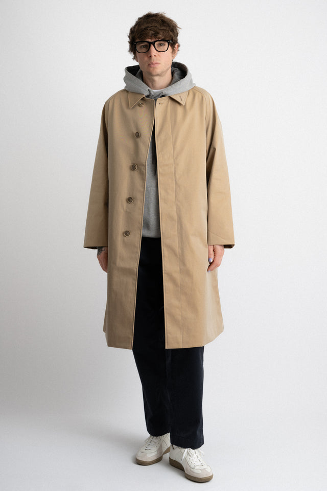 nanamica Japan FW24 men's collection GORE-TEX Balamcaan Coat Khaki Perfect Circle men's seasonal & consignment fashion shop