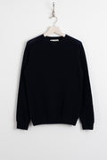 Harley Of Scotland, Shetland Wool Raglan Sweater Navy, Size S Perfect Circle Men's Seasonal & Consignment Fashion Shop