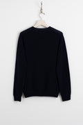 Harley Of Scotland, Shetland Wool Raglan Sweater Navy, Size S Perfect Circle Men's Seasonal & Consignment Fashion Shop