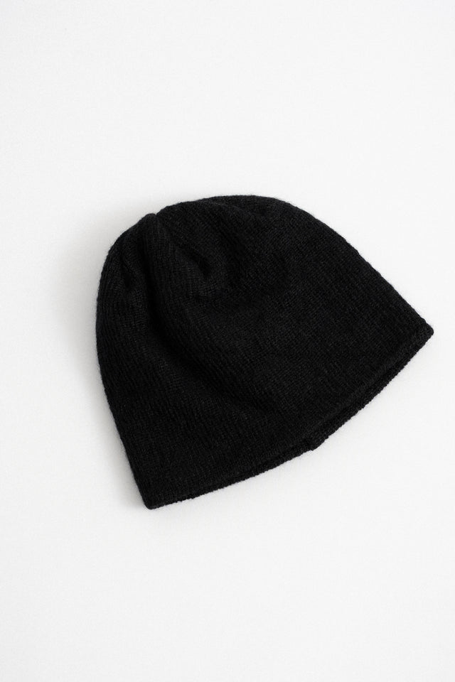 Found Feather 24FW Made in Japan Mohair Blend Knit Skully Black Perfect Circle men's seasonal & consignment fashion store