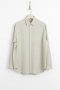 kaptain sunshine 25ss ks25ssh09 Plain Shirt Washed Silk Gabardine Whisper Green perfect circle men's seasonal and consignment fashion shop
