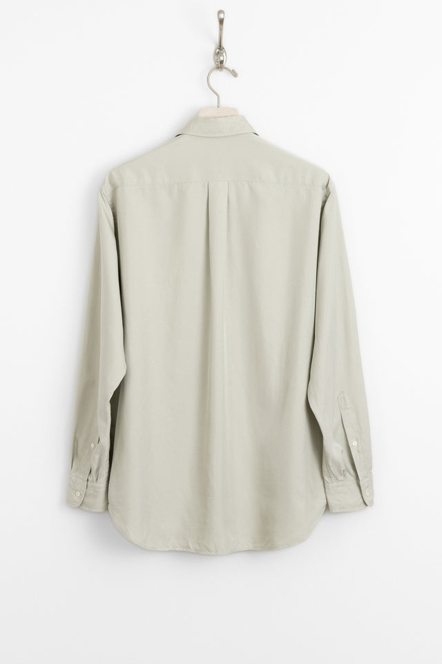 kaptain sunshine 25ss ks25ssh09 Plain Shirt Washed Silk Gabardine Whisper Green perfect circle men's seasonal and consignment fashion shop