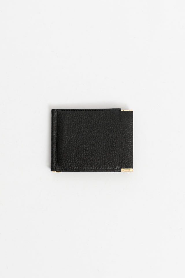 meanswhile japan ss24 men's collection Leather Money Clip Off Black Calculus online shop Canada