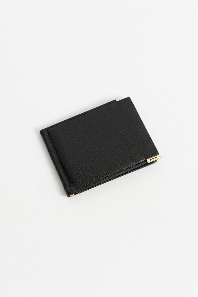 meanswhile japan ss24 men's collection Leather Money Clip Off Black Calculus online shop Canada