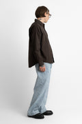 mfpen SS25 Executive Shirt Washed Brown perfect circle men's seasonal & consignment online fashion shop