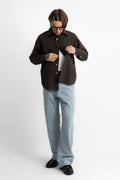 mfpen SS25 Executive Shirt Washed Brown perfect circle men's seasonal & consignment online fashion shop