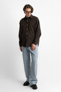 mfpen SS25 Executive Shirt Washed Brown perfect circle men's seasonal & consignment online fashion shop