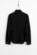 mfpen ss25 Vacation Shirt Black Textured Stripe perfect circle men's seasonal and consignment online fashion shop
