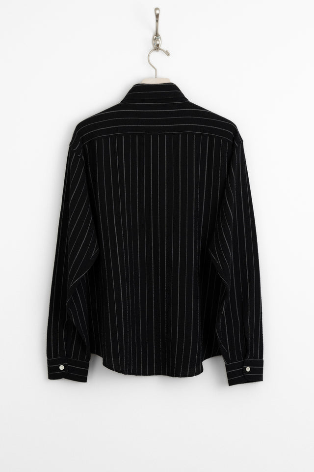 mfpen ss25 Vacation Shirt Black Textured Stripe perfect circle men's seasonal and consignment online fashion shop