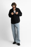 mfpen ss25 Vacation Shirt Black Textured Stripe perfect circle men's seasonal and consignment online fashion shop