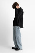 mfpen ss25 Vacation Shirt Black Textured Stripe perfect circle men's seasonal and consignment online fashion shop
