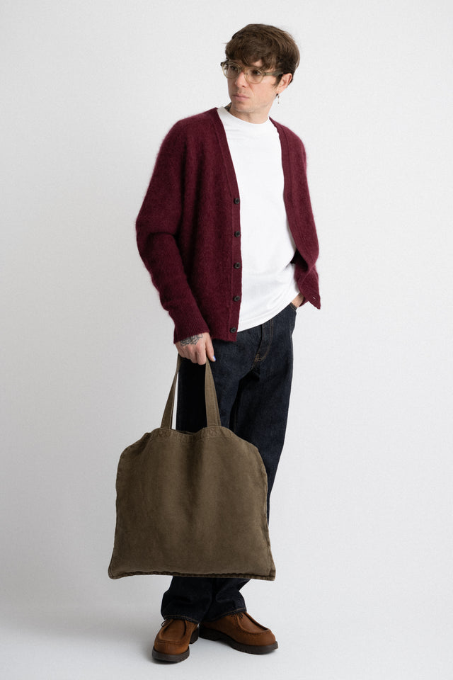 Kaptain Sunshine 24FW Men's Collection Market Bag Fade Brown Perfect Circle men's seasonal & consignment fashion shop