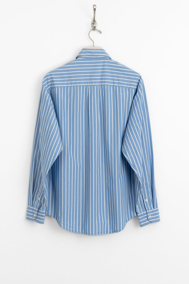 mfpen, Destroyed Executive Shirt Blue Stripe, Size S perfect circle men's seasonal and consignment online fashion shop