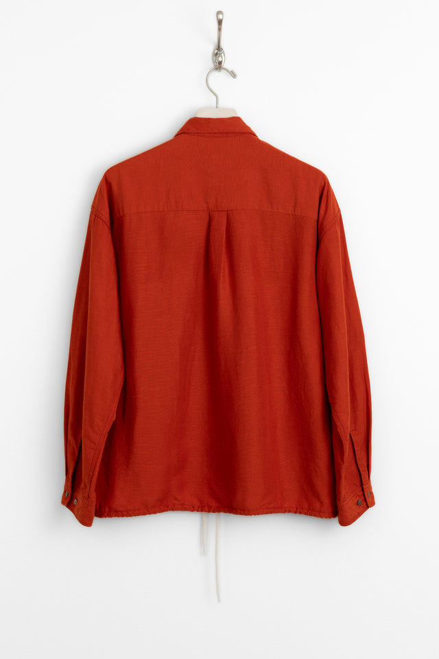 nanamica, Open Collar Cupro Hemp Shirt Sunset, Size S perfect circle men's seasonal and consignment online fashion shop