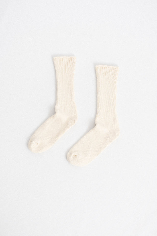 Organic Cotton Crew Socks Natural