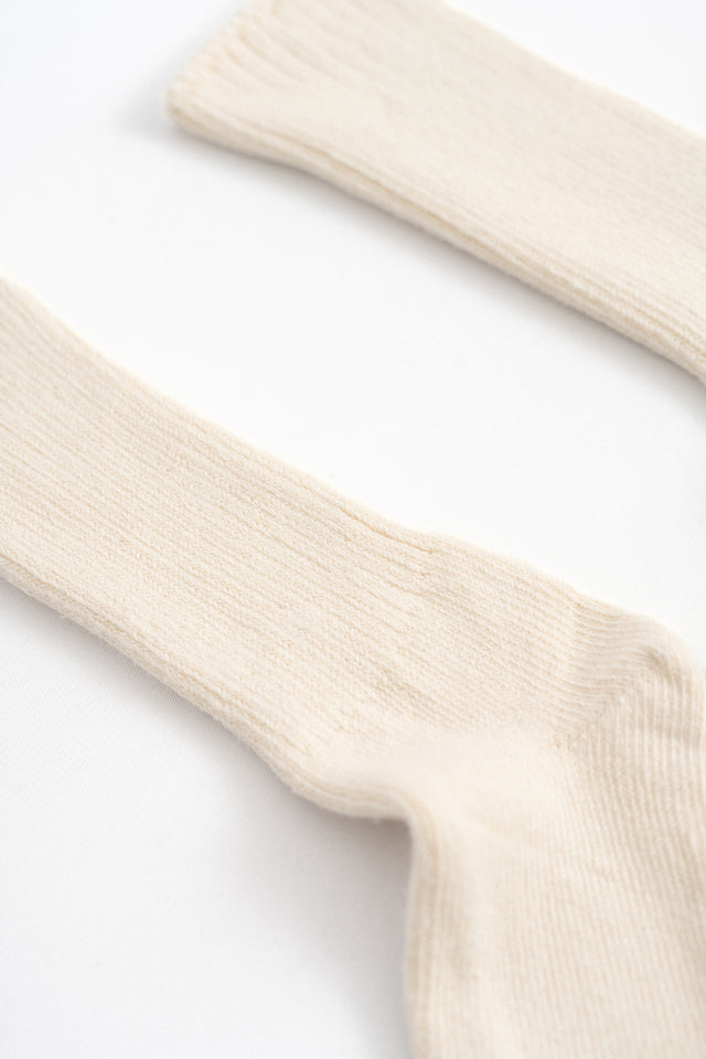 Organic Cotton Crew Socks Natural