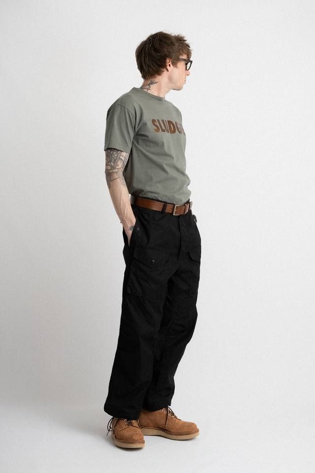 Sassafras Made in Japan SS24 Men's Collection Overgrown Armor Pants C/N Weather Black Calculus Online Shop Canada