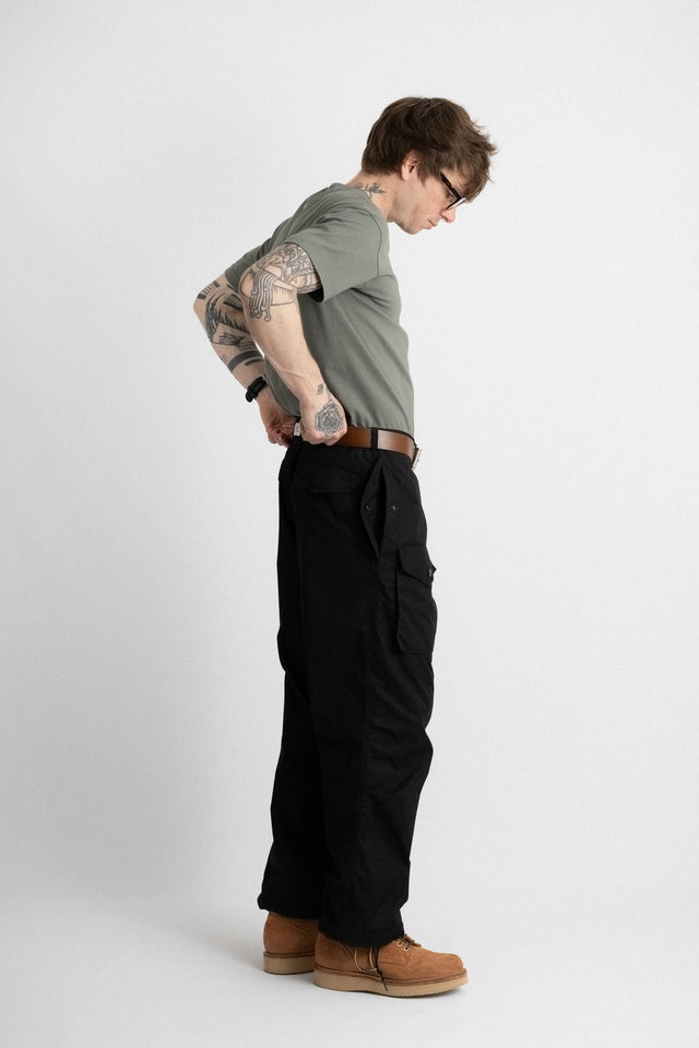 Sassafras Made in Japan SS24 Men's Collection Overgrown Armor Pants C/N Weather Black Calculus Online Shop Canada