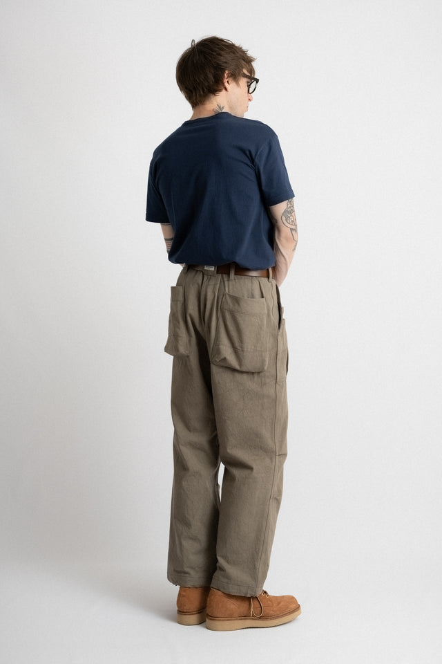 Sassafras Made in Japan SS24 Men's Collection Overgrown Fatigue Pants Slab Back Satin Brown Calculus Online Select Shop Canada