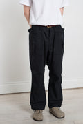 Sassafras SS23 Made in Japan SF-232011 Overgrown Hiker Pants Navy Calculus Victoria BC Canada