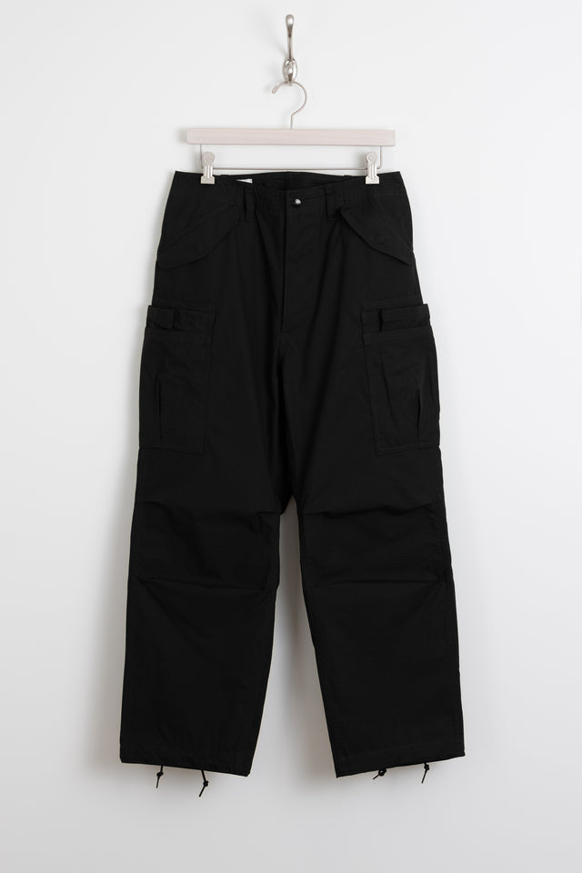 Sassafras Made in Japan SS24 Men's Collection Overgrown Pants C/N Ripstop Black Calculus Online Select Shop Canada