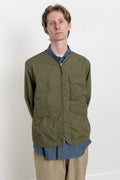 Universal Works SS24 Men's Collection Parachute Liner Jacket Recycled Poly Tech Olive Calculus Victoria BC Canada