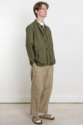 Universal Works SS24 Men's Collection Parachute Liner Jacket Recycled Poly Tech Olive Calculus Victoria BC Canada