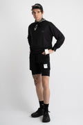 Satisfy Running Paris FW24 Men's Collection PeaceShell™ 5" Unlined Shorts Black Perfect Circle Men's Seasonal & Consignment Fashion Shop