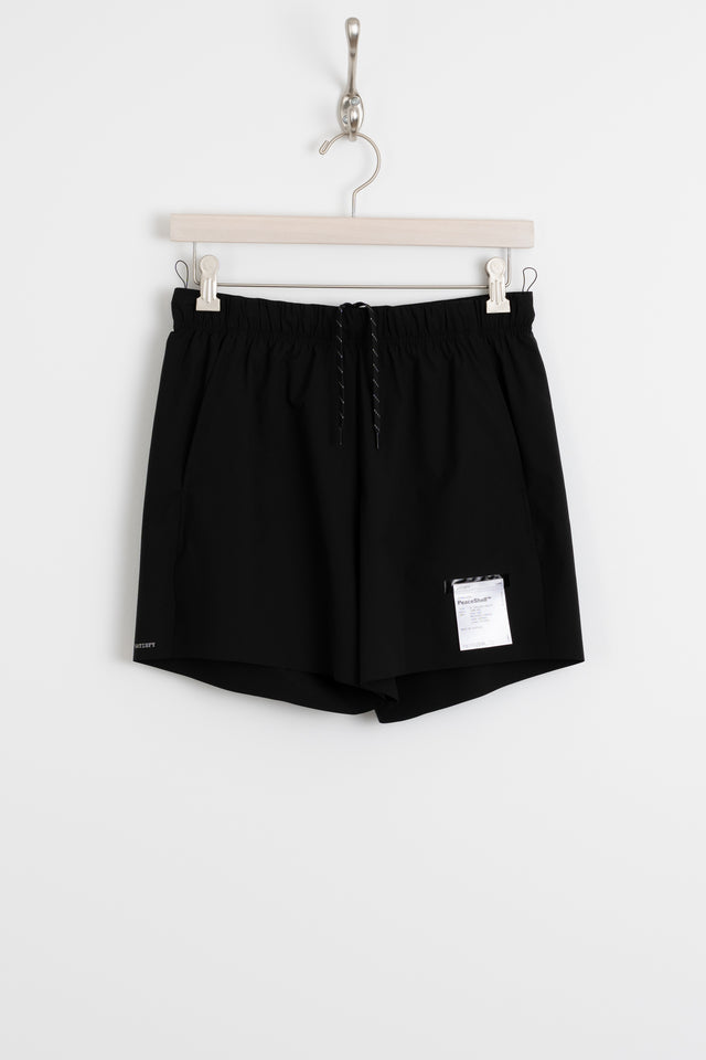 Satisfy Running Paris FW24 Men's Collection PeaceShell™ 5" Unlined Shorts Black Perfect Circle Men's Seasonal & Consignment Fashion Shop