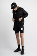 Satisfy Running Paris FW24 Men's Collection PeaceShell™ 5" Unlined Shorts Black Perfect Circle Men's Seasonal & Consignment Fashion Shop