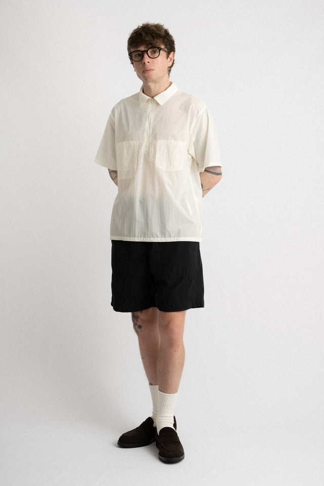 P/O Zip Shirts Off White