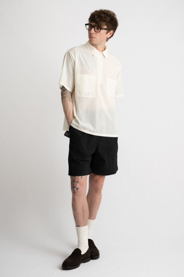 P/O Zip Shirts Off White