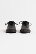 Polyploid, Smooth Grain Leather Low Cut Sneaker Black, Size 42 Perfect Circle Men's Seasonal & Consignment Fashion Shop