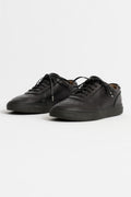 Polyploid, Smooth Grain Leather Low Cut Sneaker Black, Size 42 Perfect Circle Men's Seasonal & Consignment Fashion Shop