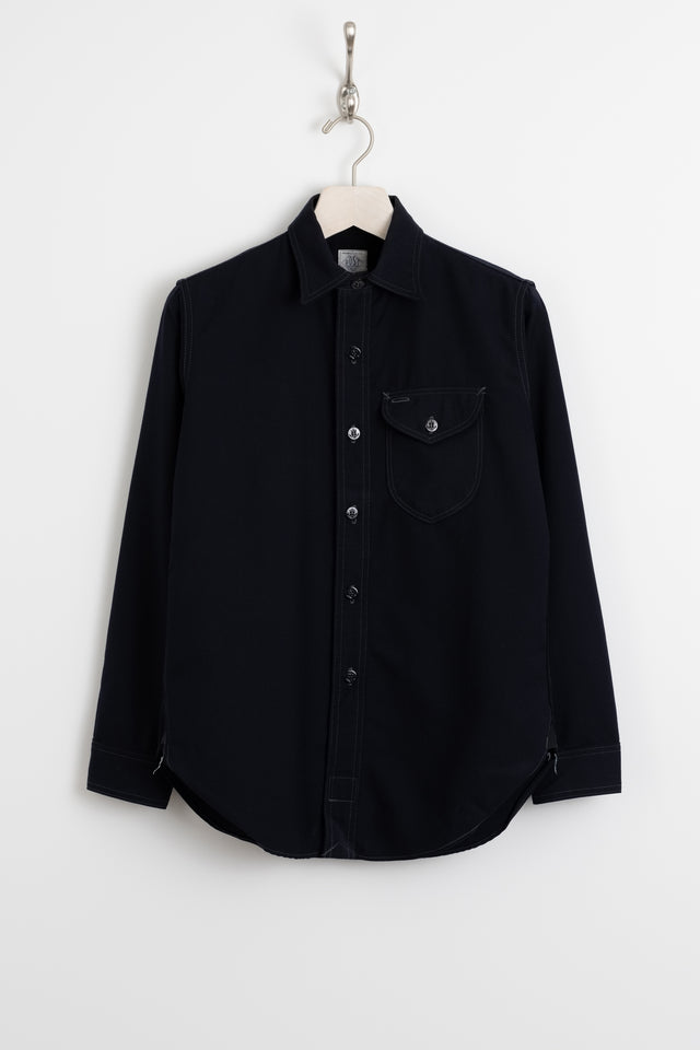 Post O'Alls, Cotton Blend Single Pocket Work Shirt, Size 2 Perfect Circle Men's Seasonal & Consignment Fashion Shop
