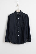 Post O'Alls, Indigo Dyed Herringbone Work Shirt, Size 2 Perfect Circle Men's Seasonal & Consignment Fashion Shop