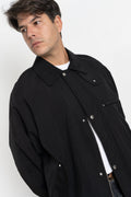 mfpen AW23 or FW23 Men's Collection Prestige Jacket Recycled Black Ripstop Recycled Nylon Calculus Victoria BC Canada
