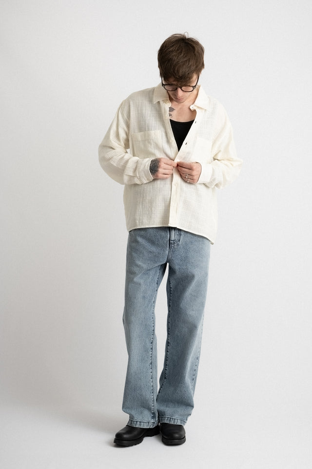 mfpen Copenhagen men's ss24 collection Principle Shirt Off White Calculus online shop Canada