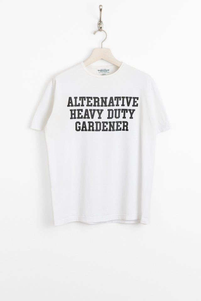 Sassafras, Alternative Heavy Duty Gardener SS Tee White perfect circle men's seasonal and consignment online fashion shop