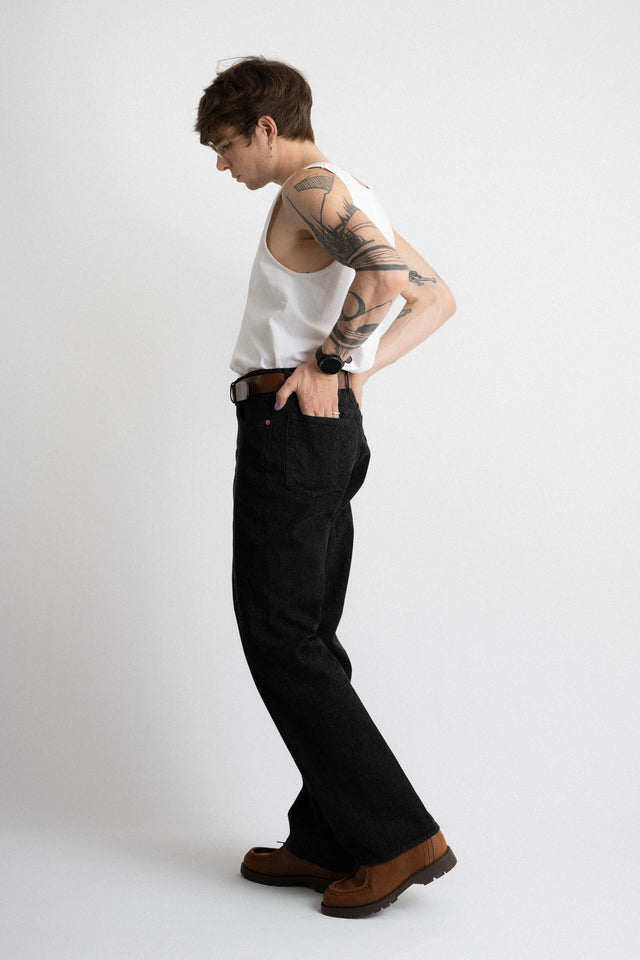 Kaptain Sunshine FW24 men's collection Skate Shoecut Denim Pants Black One Wash Perfect Circle men's seasonal & consignment fashion shop