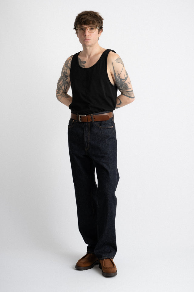 Kaptain Sunshine FW24 men's collection Skate Shoecut Denim Pants Indigo One Wash Perfect Circle men's seasonal & consignment fashion shop