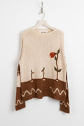 story mfg., Cotton Knit Keeping Jumper Natural, Size S Perfect Circle Men's Seasonal & Consignment Fashion Shop