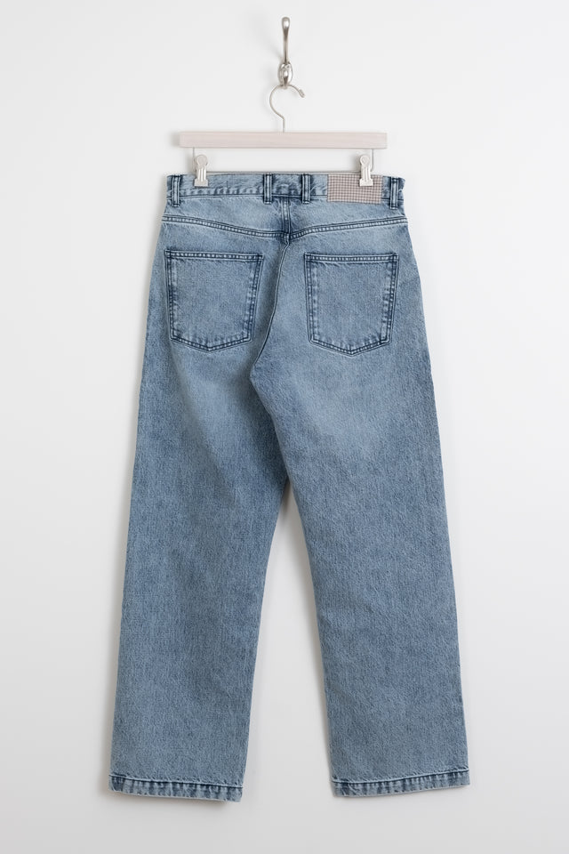 mfpen Copenhagen men's ss24 collection Straight Cut Jeans Striped Blue Calculus online shop Canada