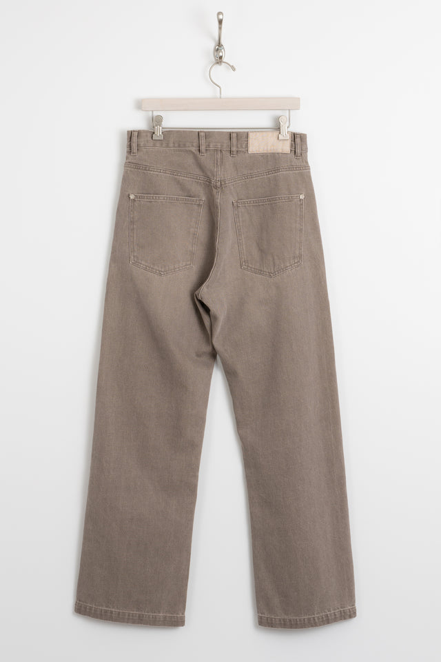 mfpen FW24 Men's Collection Straight Cut Rivet Jeans Washed Brown Perfect Circle Men's Seasonal & Consignment Fashion Shop